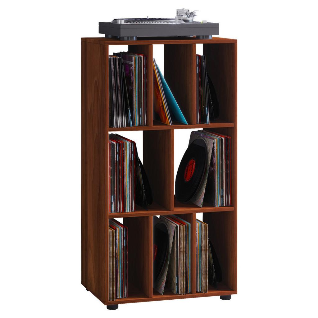 SCHALLPLATTENREGAL Schaltino NussbaumfarbenB:60cm