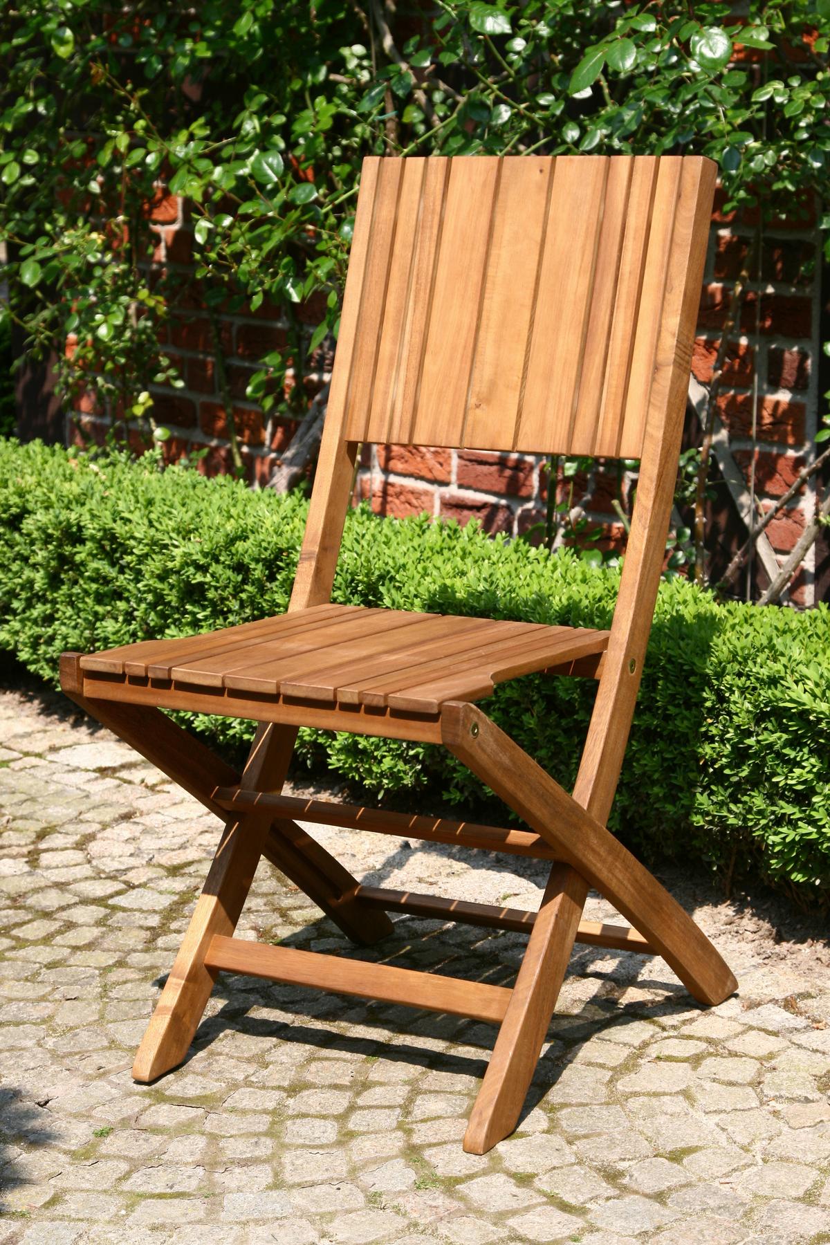 Balkonmöbel Set Falun Echtholz Akazie - Akaziefarben, KONVENTIONELL, Holz - Siena Garden