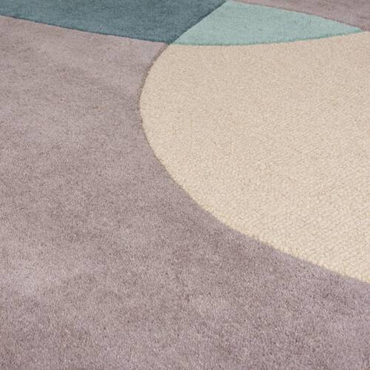 Wollteppich Wollteppich Blau B: 170 cm - Blau, Basics, Textil (170/120cm)