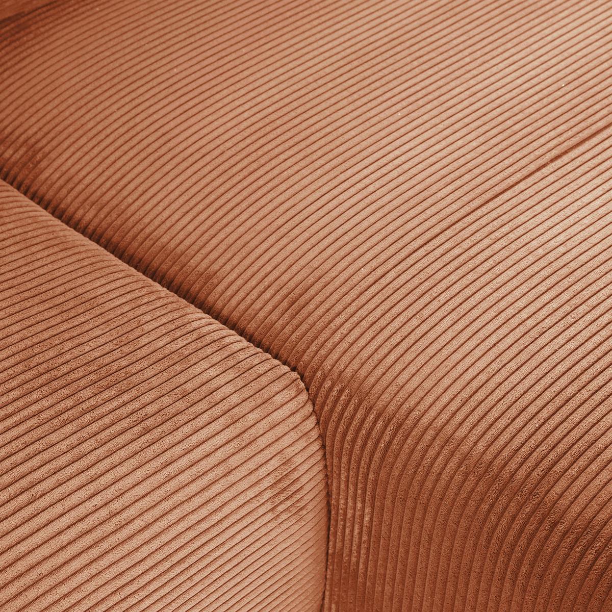 Ecksofa Cuty Rostfarben S: 266x180 cm - Rostfarben/Schwarz, KONVENTIONELL, Textil (266/180cm) - MID.YOU