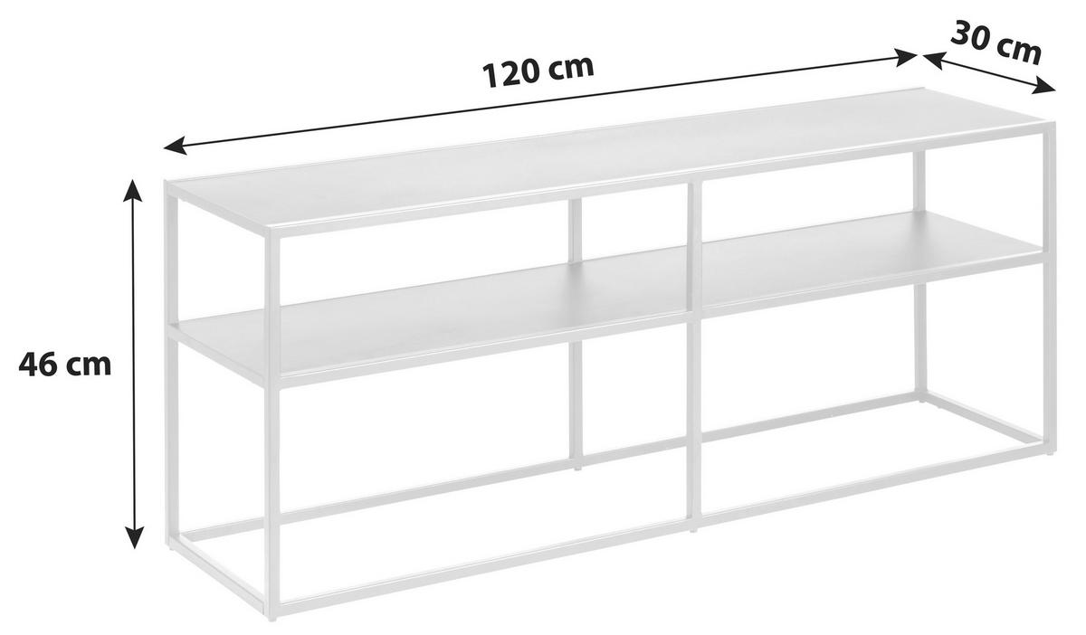 Tv-element Newton Trend 120 Cm Schwarz - Schwarz, Trend, Metall (120/46/30cm) - MID.YOU