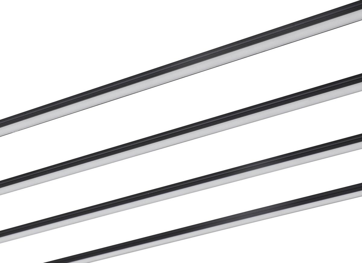 LED-Leuchtkasten Numik Schwarz max. 33 Watt - čierna, Modern, plast (50/75/100/1,3/0,7cm) - Mömax