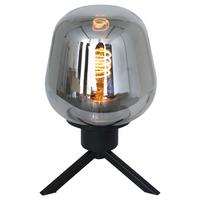 Tischleuchte Reflexion - Schwarz, Trend, Glas/Metall (15/23/15cm)