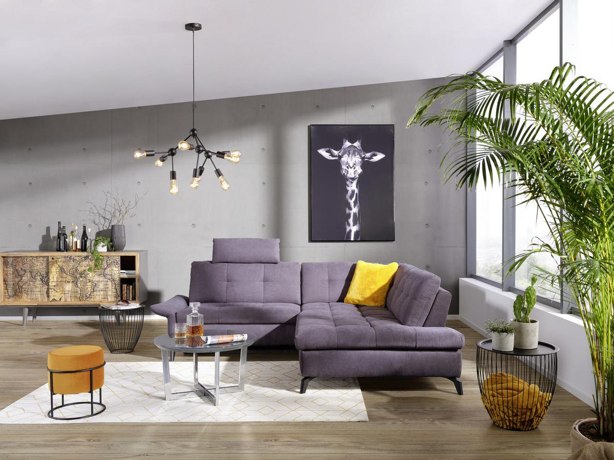 SADA STOLKŮ NELE -TREND- - černá, Moderní, kov (47,5-41,5/47,5-42cm) - Mömax