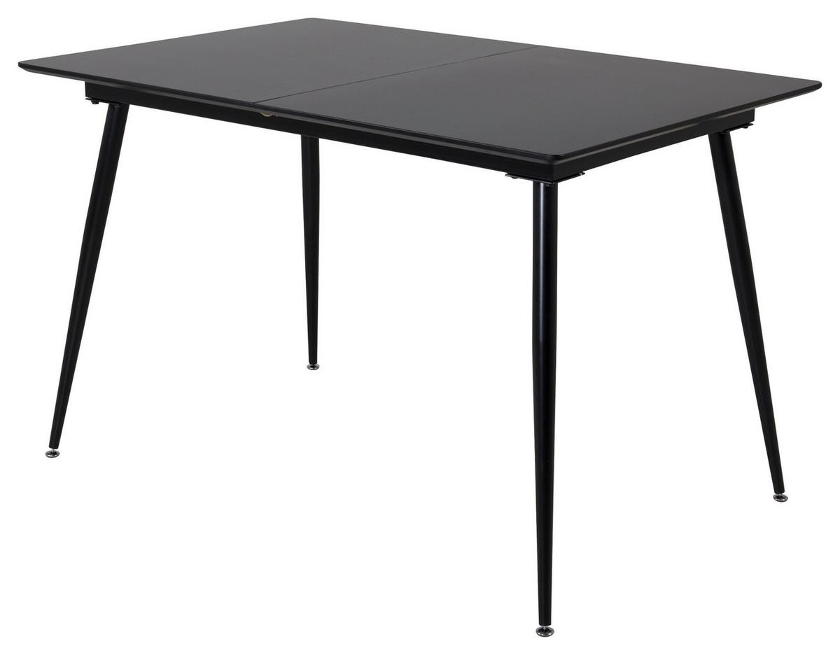 Esstisch Silar - Schwarz, Design, Holzwerkstoff/Metall (120/90/75cm) - Livetastic