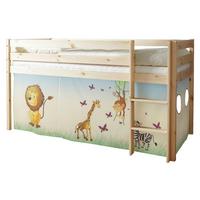 Spielbett Malte Multicolor Kiefer Massiv 90 Cm Leiter - Multicolor/Naturfarben, Natur, Holz (90/200cm) - MID.YOU