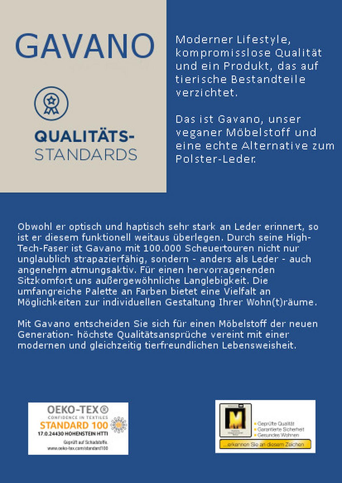 2,5 Sitzer Sofa Baggio Cognac B: 196 Cm - Cognac/Schwarz, MODERN, Textil (196/94/103cm) - Livetastic