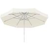 Ampelschirm Jumbo Lxbxh: 400x295x400 Cm Weiß - Silberfarben/Weiß, Basics, Textil/Metall (400/295/400cm) - Schneider
