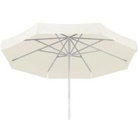 Ampelschirm Jumbo LxBxH: 400x295x400 cm Weiß - Silberfarben/Weiß, Basics, Textil/Metall (400/295/400cm) - Schneider