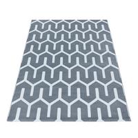 Webteppich Grau Costa 240x340 Cm - Grau, Design, Textil (240/340cm)