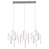 Led-hängeleuchte 6117942 Grace - Chromfarben/Transparent, LIFESTYLE, Kunststoff/Metall (80/106cm) - Näve
