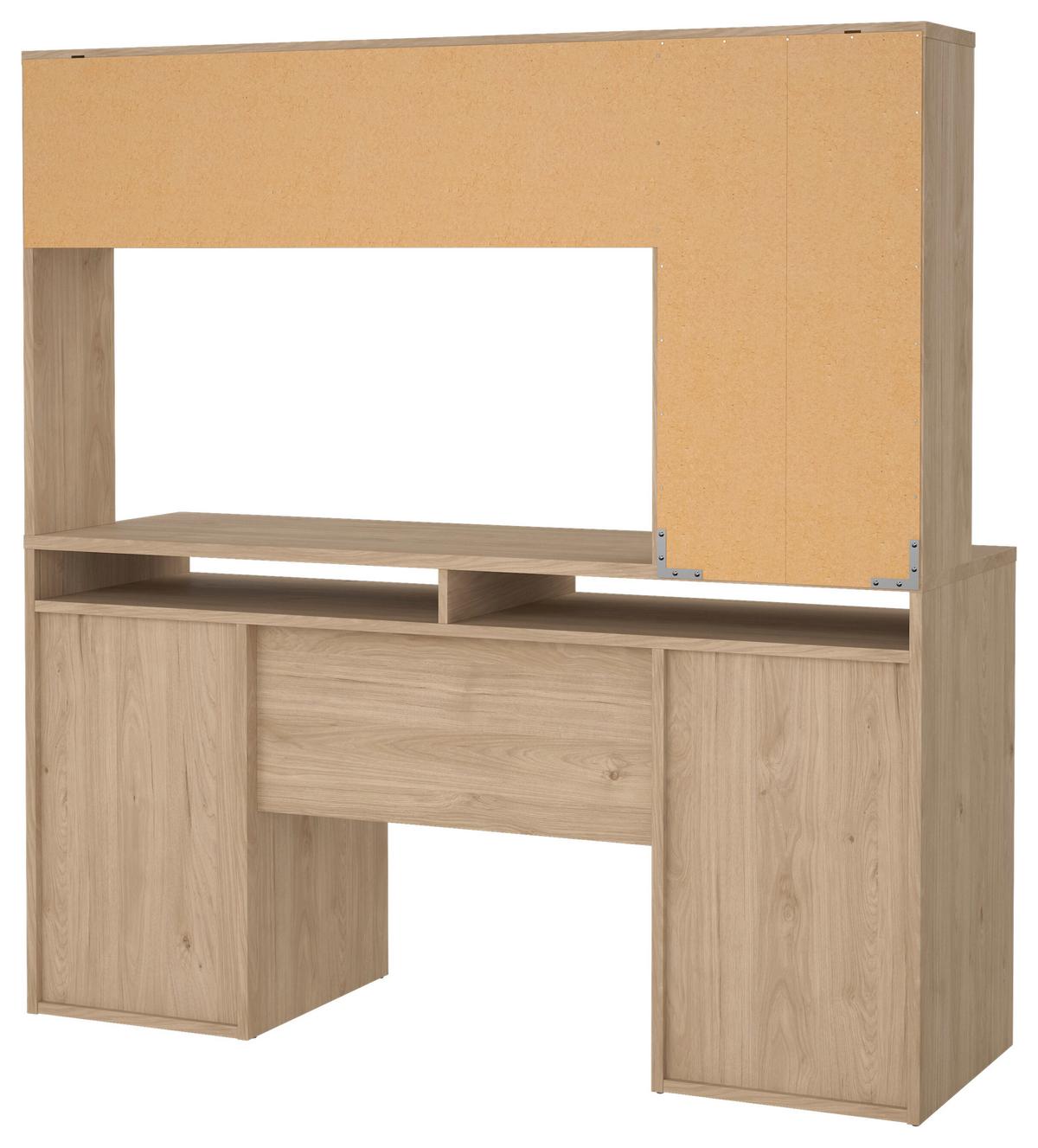 Schreibtisch Function Plus Eichefarben, L: 149 cm - Eichefarben, MODERN, Holzwerkstoff (149/48,2/156,2cm) - P & B