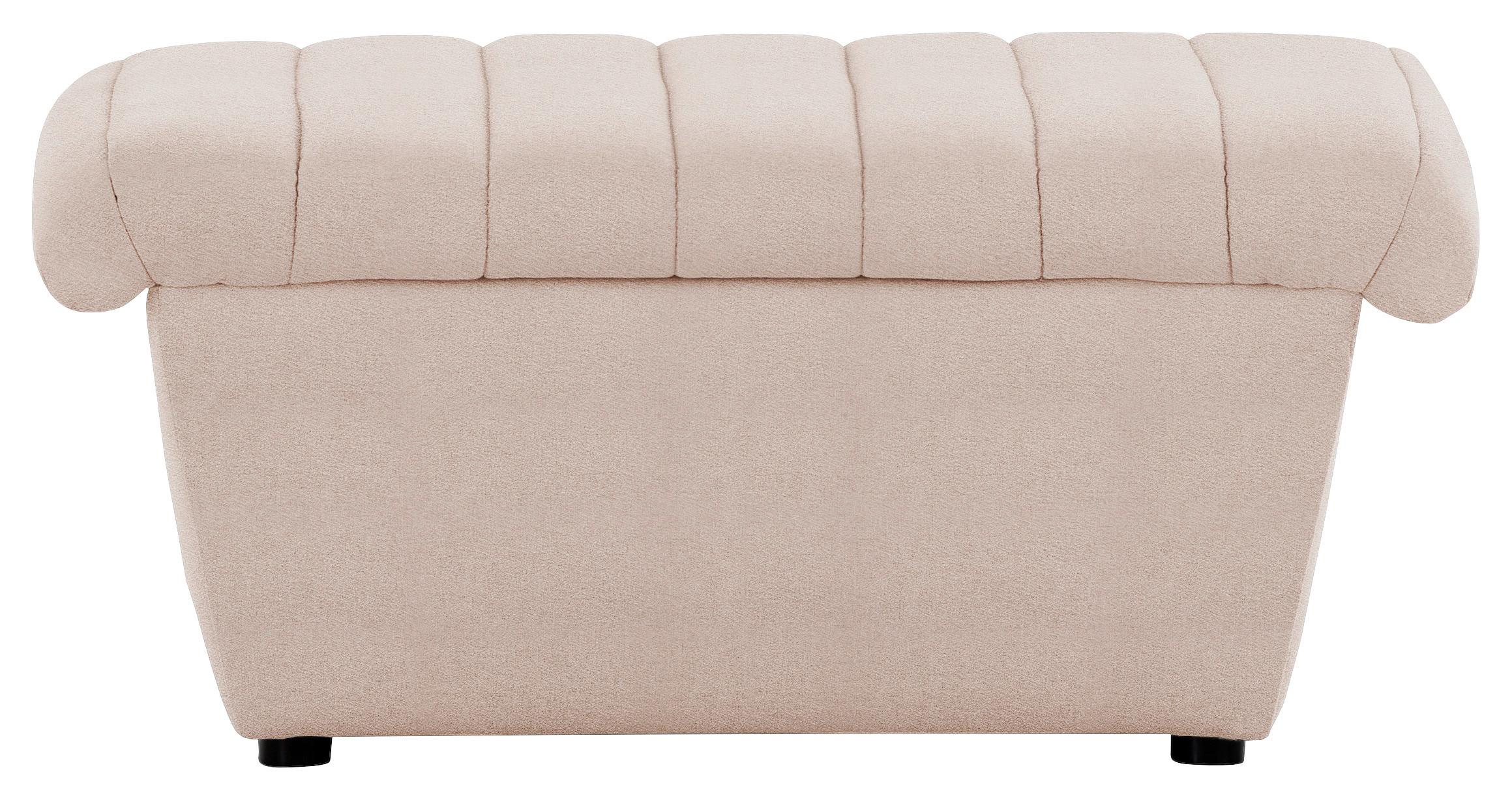 Hocker Looks Viii - Creme/Schwarz, Design, Textil (90/43/105cm) - LOOKS by W.Joop