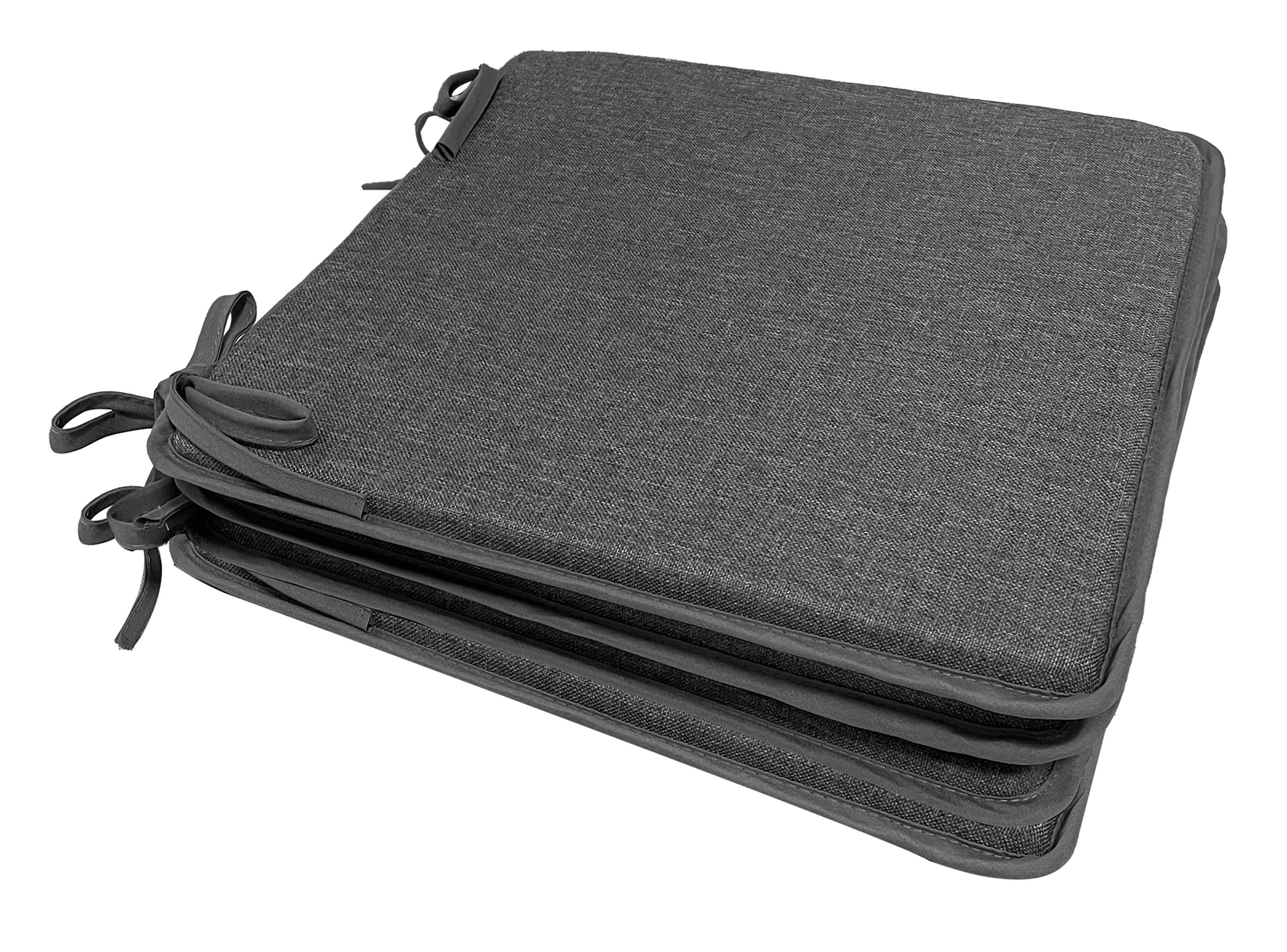 PODSEDÁK KEDER - antracitová, Basics, textil (36/36cm)