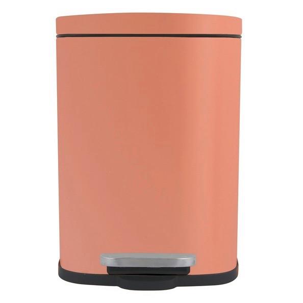 Kosmetikeimer Akira 5L Terra cotta Metall LBH: 21,4x17,6x30 - Terracotta/Schwarz, Basics, Kunststoff/Metall (21,4/17,6/30cm)