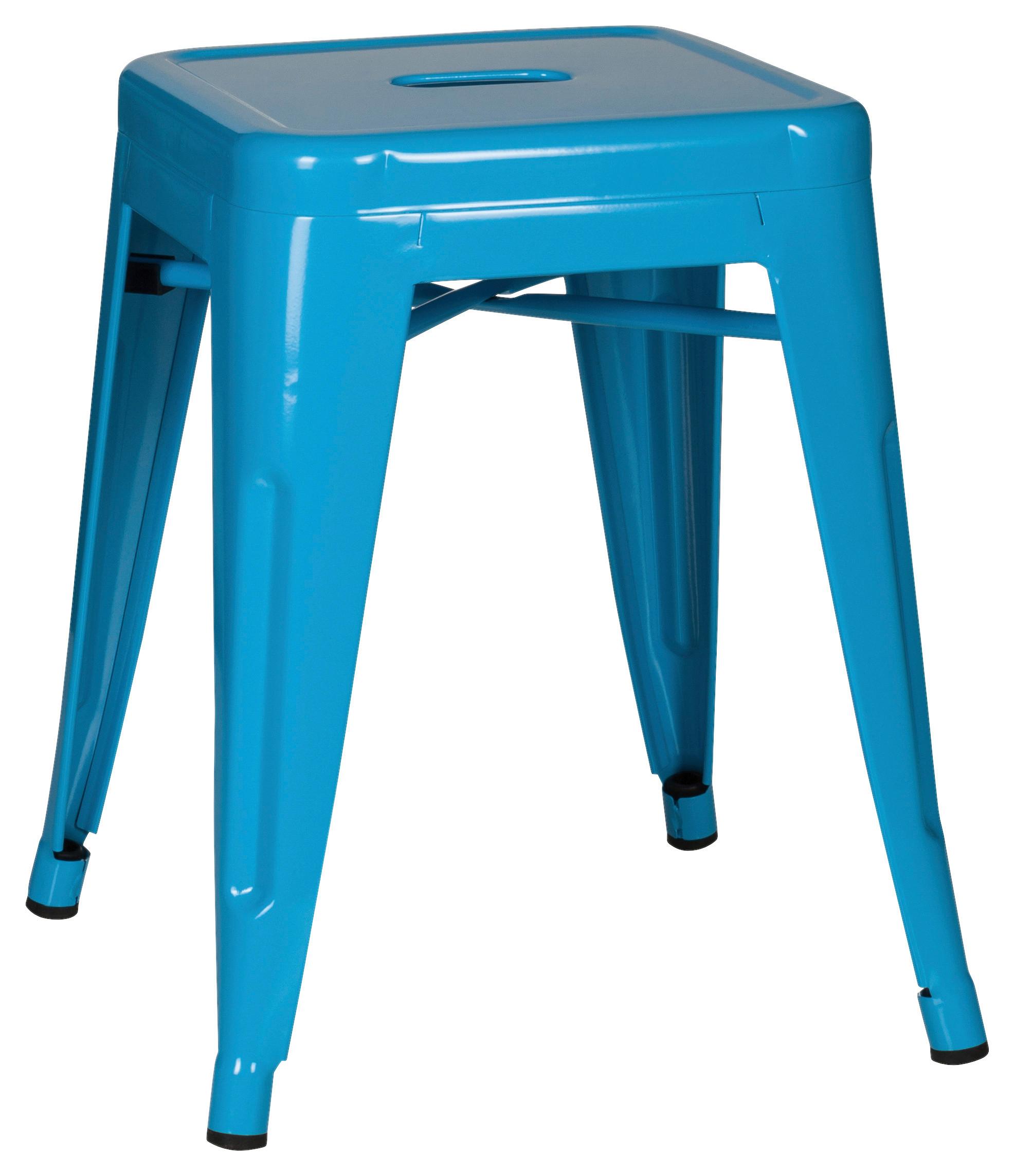 Hocker Vantaggio Stahl Hellblau H: 46 cm Stapelbar - Hellblau, Basics, Metall (39/46/39cm) - MID.YOU