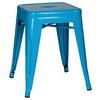 Hocker Vantaggio Stahl Hellblau H: 46 cm Stapelbar - Hellblau, Basics, Metall (39/46/39cm) - MID.YOU