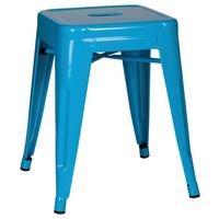 Hocker Vantaggio Stahl Hellblau H: 46 Cm Stapelbar - Hellblau, Basics, Metall (39/46/39cm) - MID.YOU