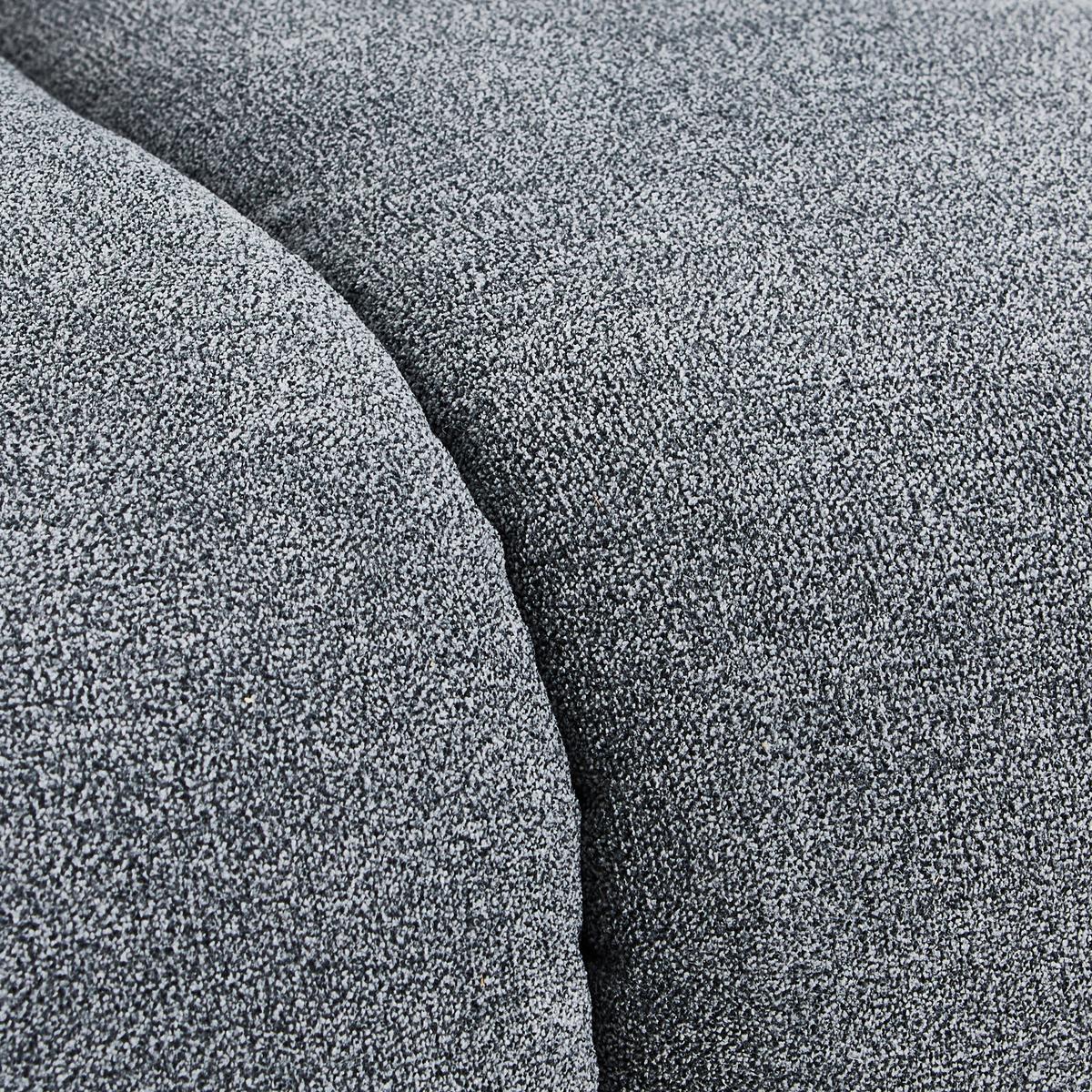 Sedačka BARCA, tmavě šedá oboustranná, s polštáři - černá/tmavě šedá, Konvenční, dřevo/textil (275/180cm)