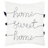 DEKORAČNÝ VANKÚŠ SWEET HOME - čierna/biela, textil (45/45cm) - Mömax