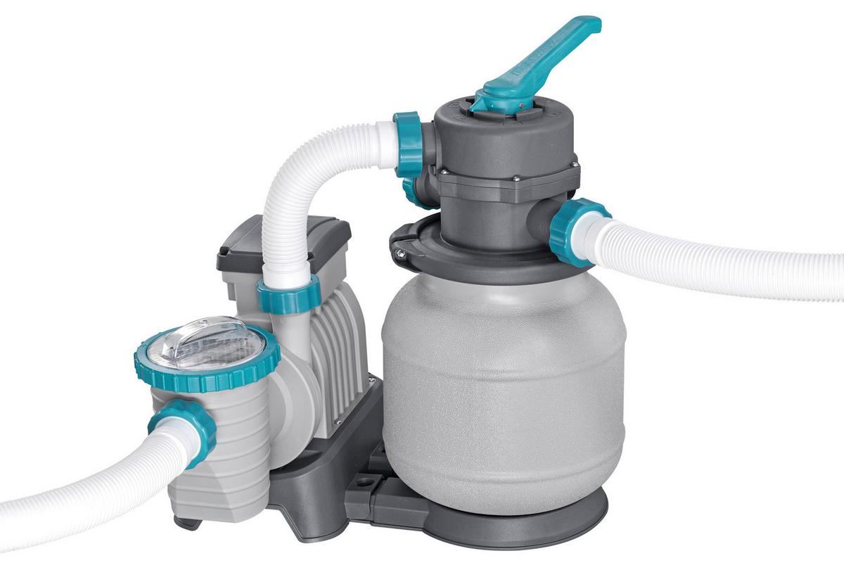 Pool Leonie - Blau/Dunkelgrau, KONVENTIONELL, Kunststoff/Metall (549/132cm) - Bestway