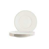 Tellerset Unico Weiß 4-Teilig - Weiß, Basics, Keramik - Mäser