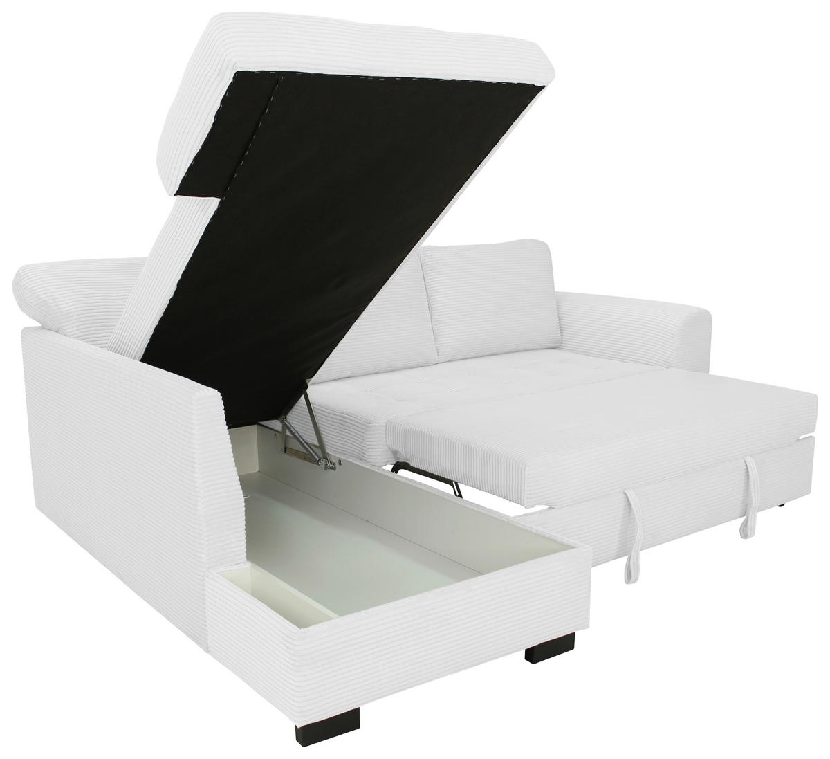 Ecksofa John Silberfarben S: 178x239 cm - Silberfarben/Schwarz, Trend, Textil (178/239cm)