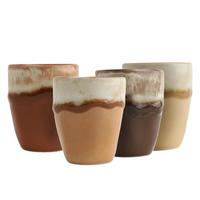Espressotassenset, 4tlg. Steinzeug, Creme - Schlammfarben/Creme, Basics, Keramik (6/7cm) - Creatable