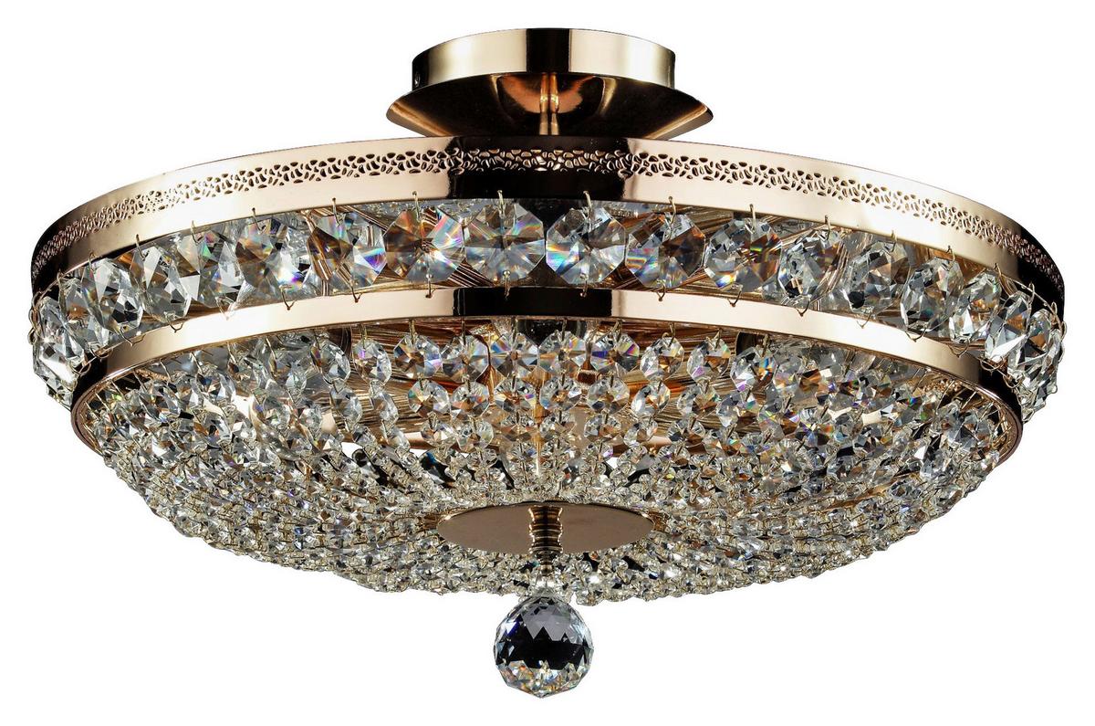 Kronleuchter Ottilia - Goldfarben, Trend, Glas/Metall (43,5/23,5/43,5cm) - MAYTONI