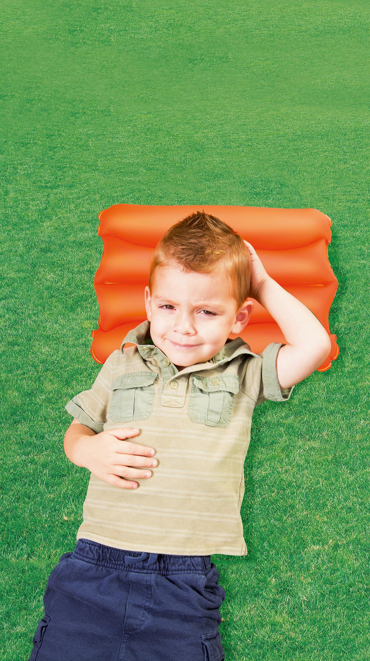 Aufblasbares Luftkissen Evelin Farbl. Sort. Bxl: Ca. 38x25 Cm - Blau/Pink, KONVENTIONELL, Kunststoff (38/25/5cm) - Bestway