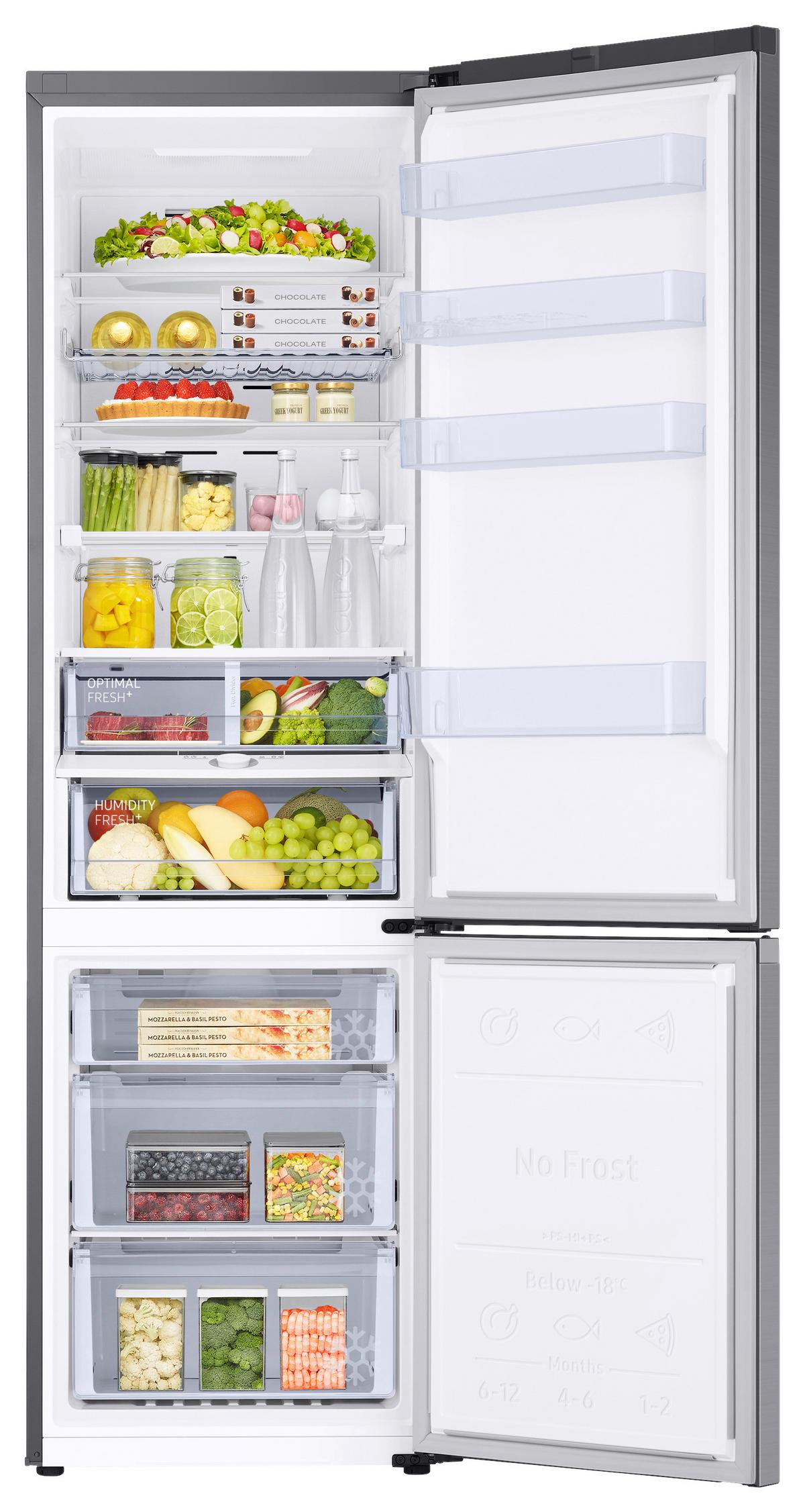 Kühl-gefrier-kombination Rb38c676dsa/ef - Silberfarben, Basics, Kunststoff/Metall (59,5/203/65,8cm) - Samsung