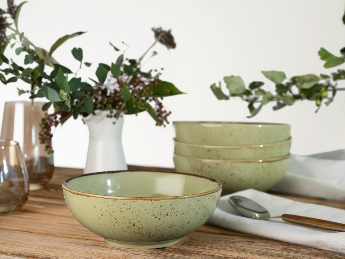 SADA MISEK NATURE COLLECTION - zelená, Trend, keramika (16,5cm) - Creatable