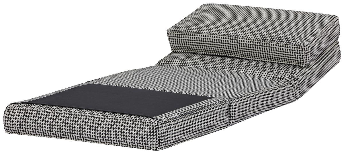 Schlafsessel Luc - Schwarz/Weiß, MODERN, Textil (74/61,5/80cm) - MID.YOU