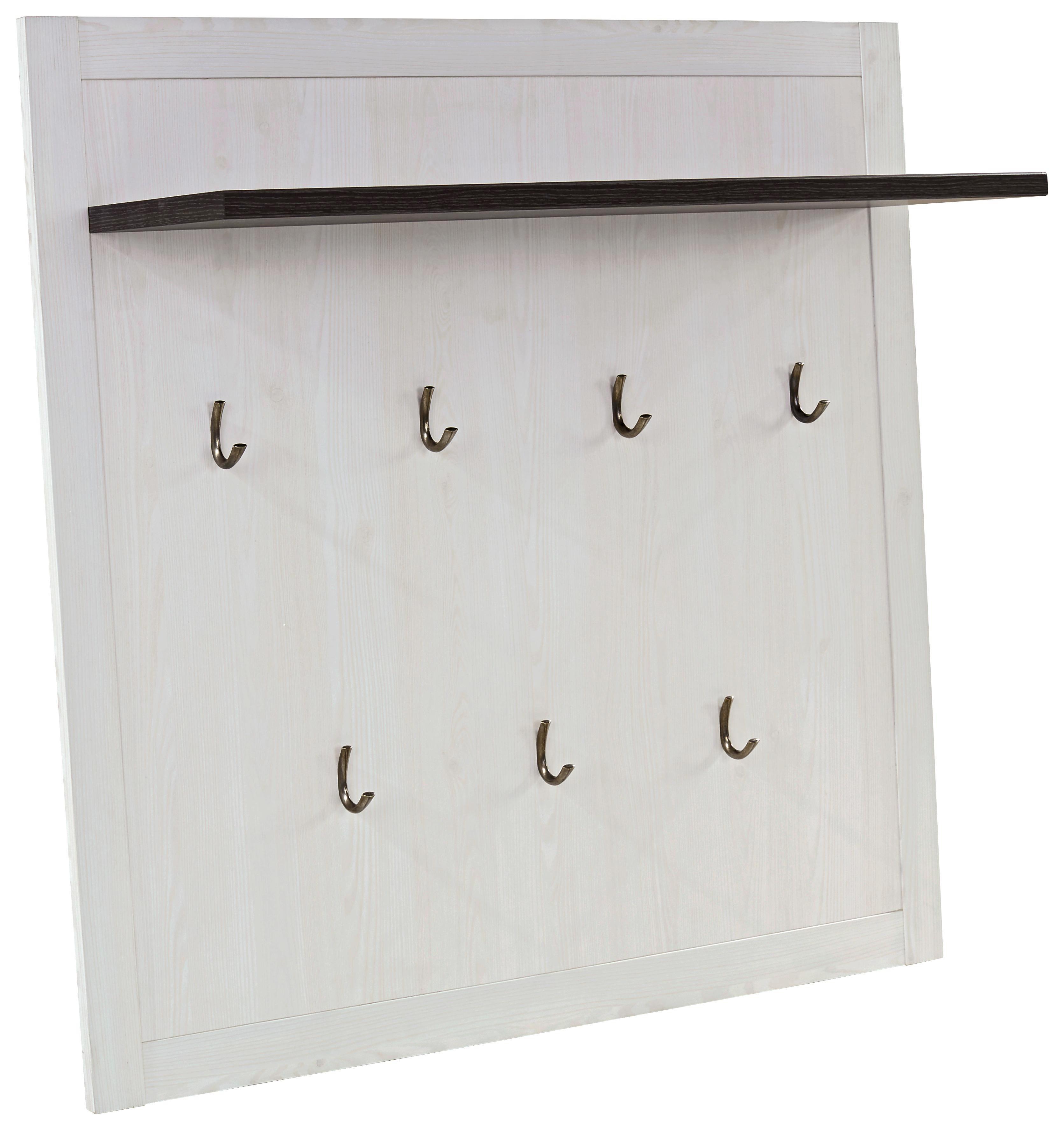 Garderobenpaneel Provence - Wengefarben/Weiß, MODERN, Holzwerkstoff (115/104/28cm) - James Wood