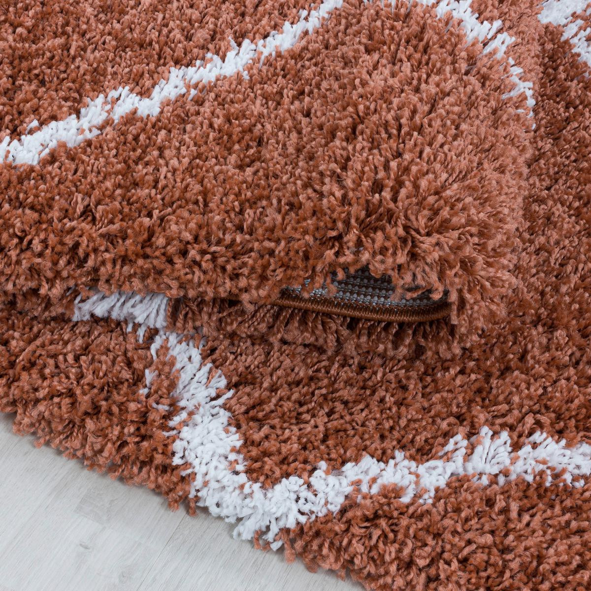 Hochflor Teppich Terra Cotta Alvor 60x110 cm - Terracotta, Basics, Textil (60/110cm)