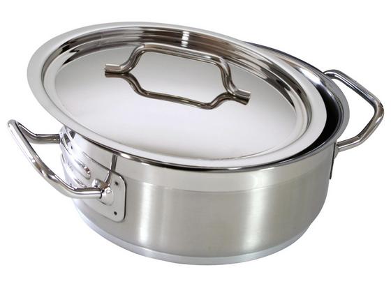 Profi Line Bratentopf mit Deckel, 2,5l - Silberfarben, KONVENTIONELL, Metall (20/8cm) - Berndorf Profi Line Bratentopf mit Deckel, 2,5l - Silberfarben, KONVENTIONELL, Metall (20/8cm) - Berndorf