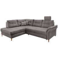 Ecksofa Brizzini Graubraun S: 206x264 Cm - Graubraun/Naturfarben, MODERN, Textil (206/264cm) - Livetastic