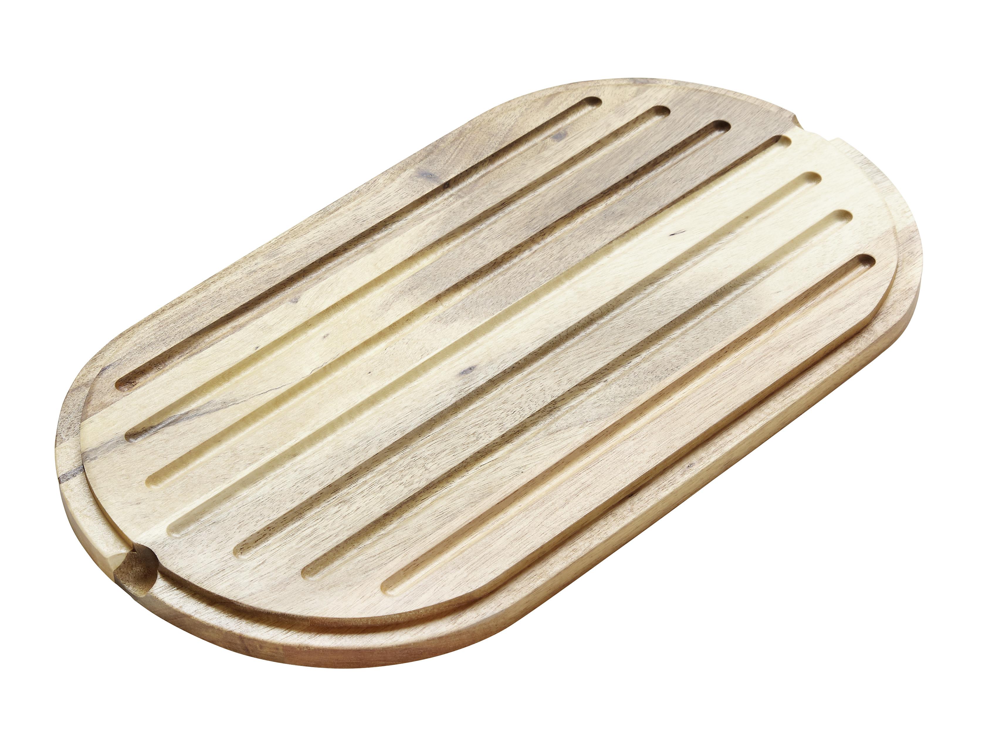 Brotbox aus Kunststoff Echtwerk Fresh 37/21,5/17,2 cm - Weiß/Akaziefarben, Trend, Holz/Kunststoff (37/21,5/17,2cm) - Echtwerk