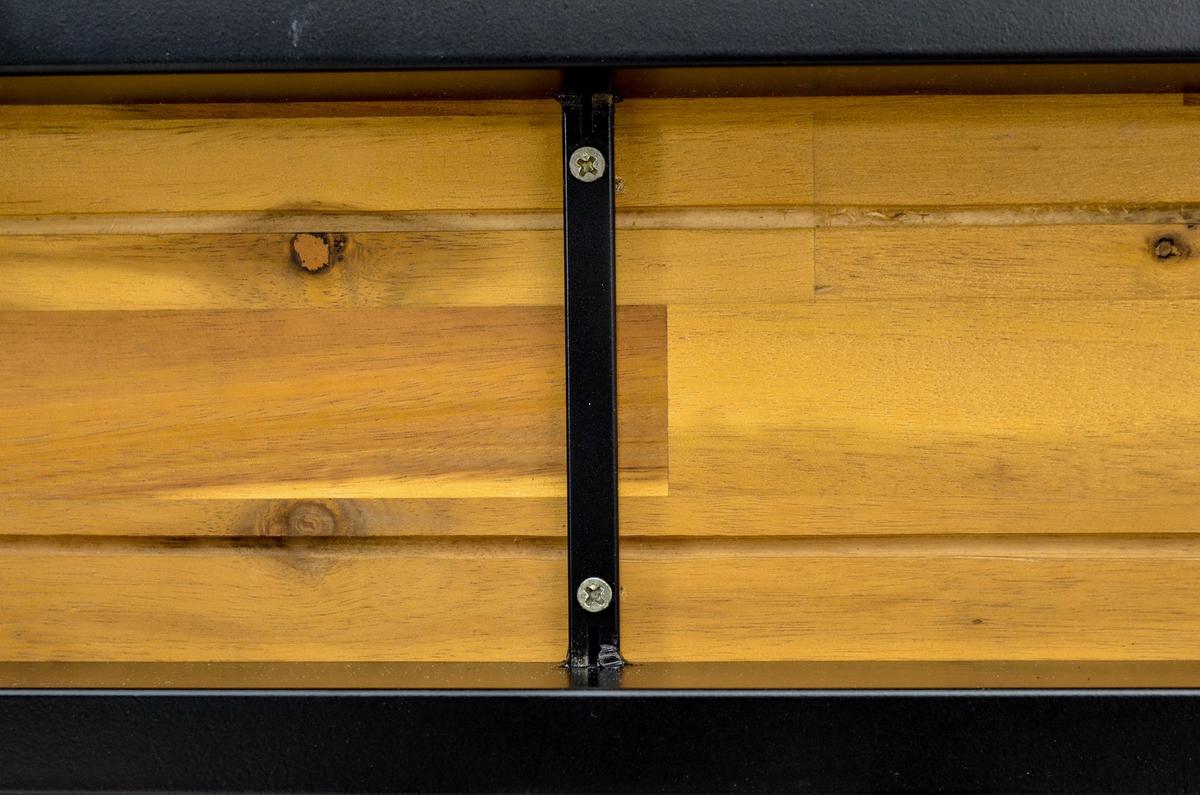 Sonnenliege Victoria - Anthrazit/Grau, MODERN, Holz/Kunststoff (75/38/200cm) - Beldano