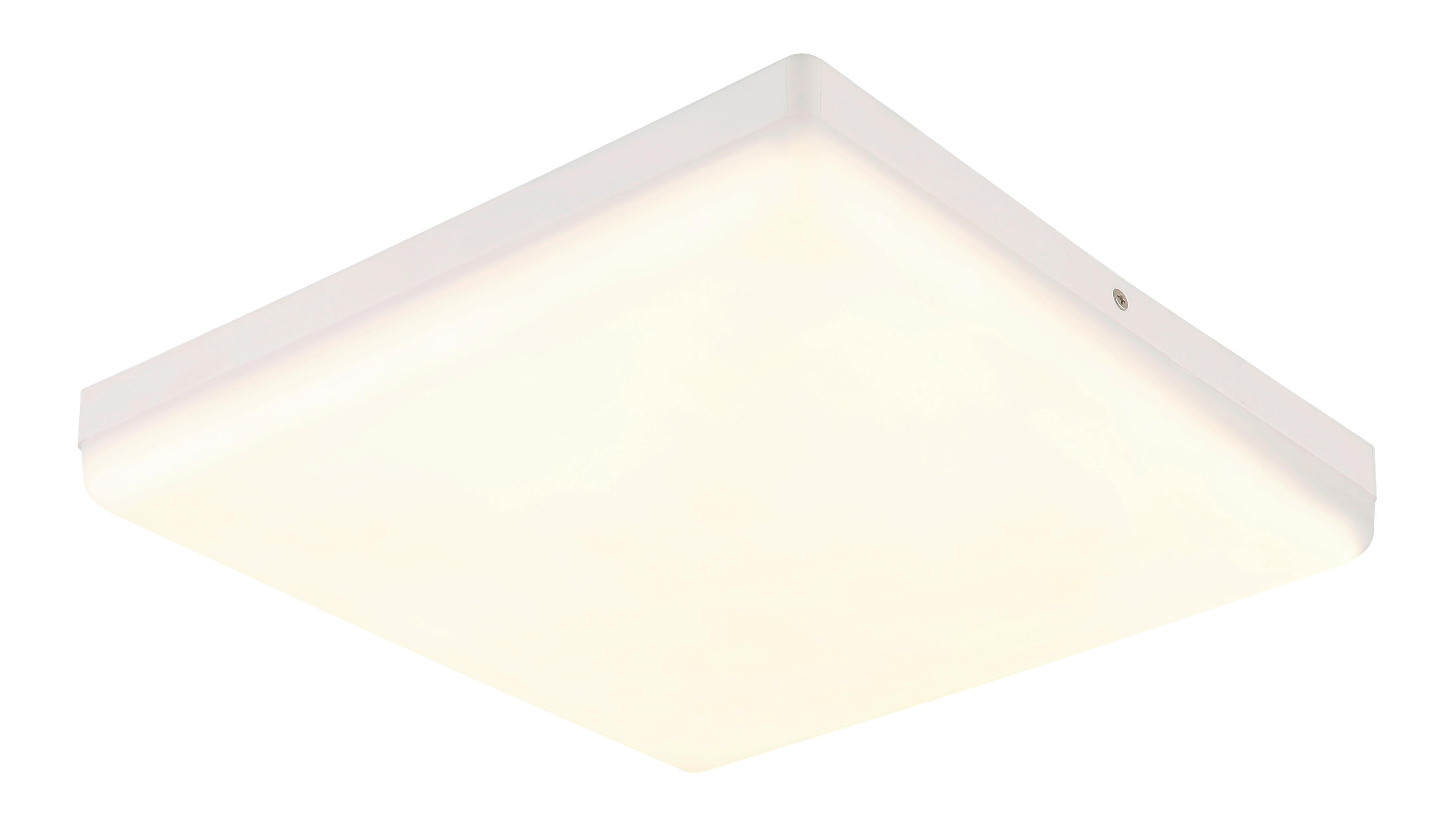 Led-deckenleuchte Matthew Weiß L: 30 Cm - Weiß, KONVENTIONELL, Kunststoff (30/30/5cm) - Globo