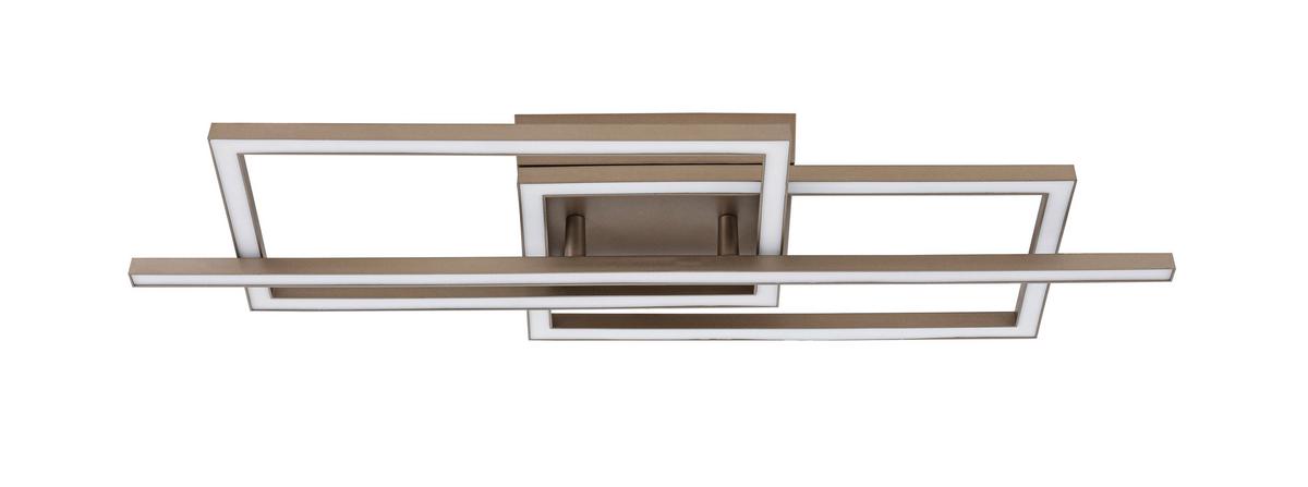 Led Mennyezeti Lámpa Deni - cappuccino, Modern, műanyag/fém (63/24,5/7,7cm) - Luca Bessoni