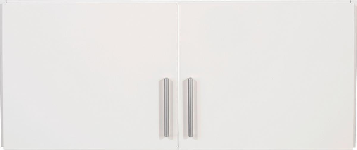 Aufsatzschrank 91cm Celle Alpinweiß, Weiß Hochglanz - Weiß Hochglanz/Weiß, MODERN, Holz (91/40/54cm)