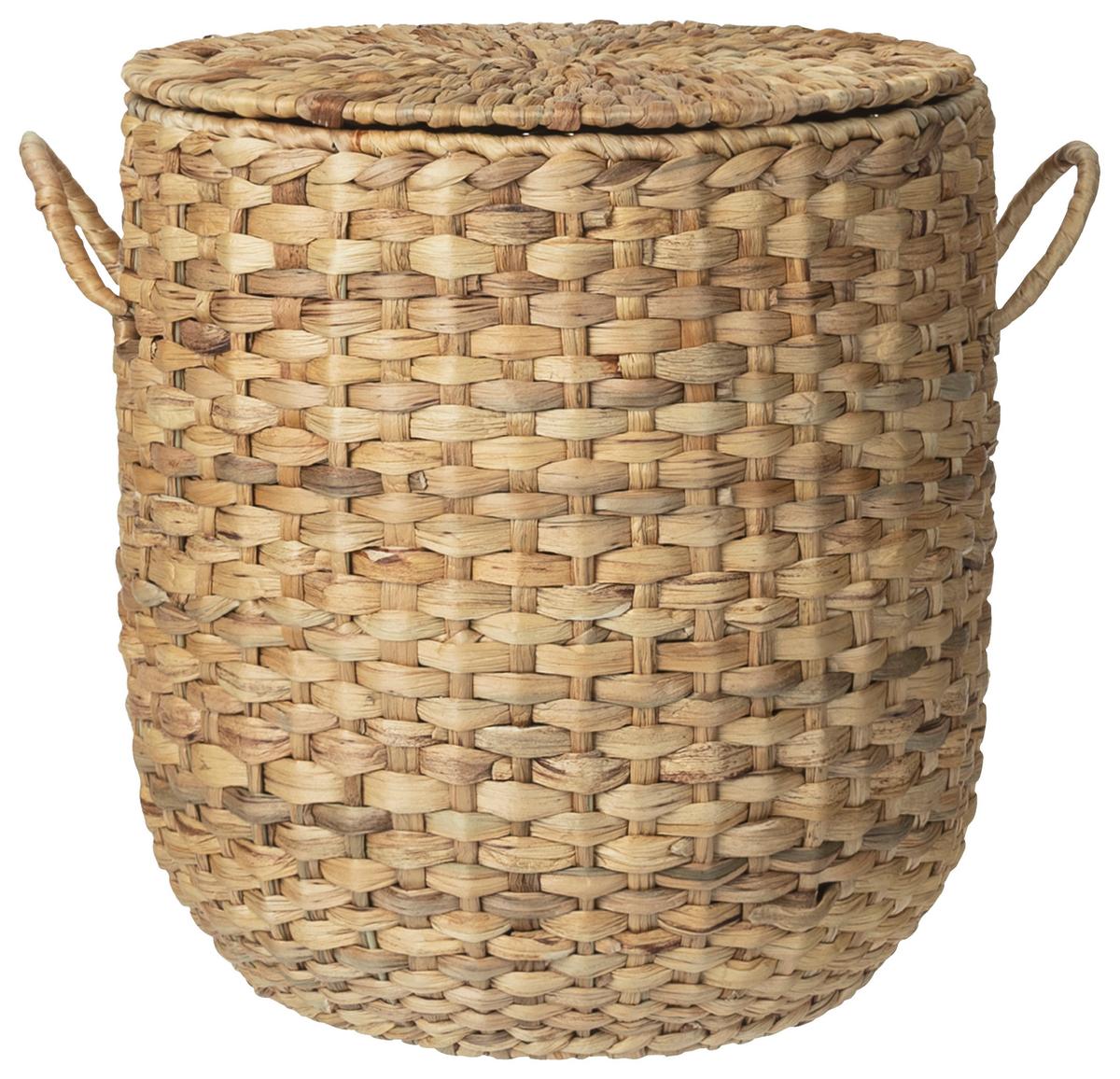 Koš MILA, V: 39,5 cm - přírodní barvy, Moderní, kov/přírodní materiály (36/34/39,5cm) - Mömax