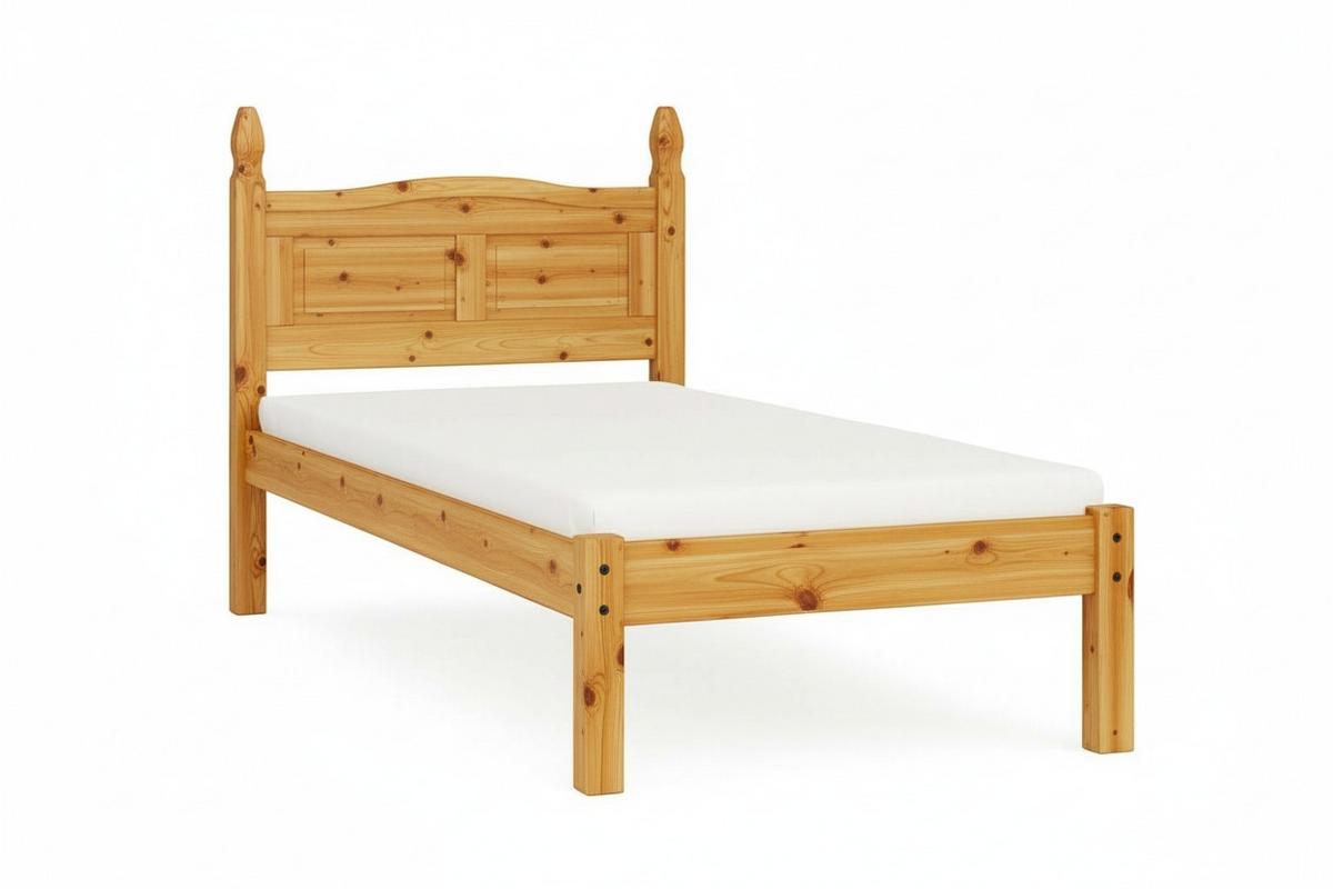 BETT Honig/Naturfarben 90x200cm - Naturfarben/Honig, Natur, Holz (90/200cm) - Livetastic