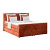 Boxspringbett mit Topper und Bettkasten 180x200 cm Medino - Rostfarben, KONVENTIONELL, Holz/Holzwerkstoff (180/200cm) - Luca Bessoni
