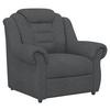 Polstersessel Boston Chenille Dunkelgrau - Dunkelgrau/Schwarz, KONVENTIONELL, Textil (104/102/101cm) - Livetastic
