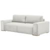 Schlafsofa Vouge Beige Bettkasten, B: 255 Cm - Beige/Buchefarben, KONVENTIONELL, Textil (255/86/123cm) - Livetastic