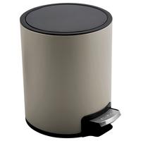 TRETEIMER RIKU - Taupe/Schwarz, KONVENTIONELL, Kunststoff/Metall (16,8/21,8/23cm) - Spirella