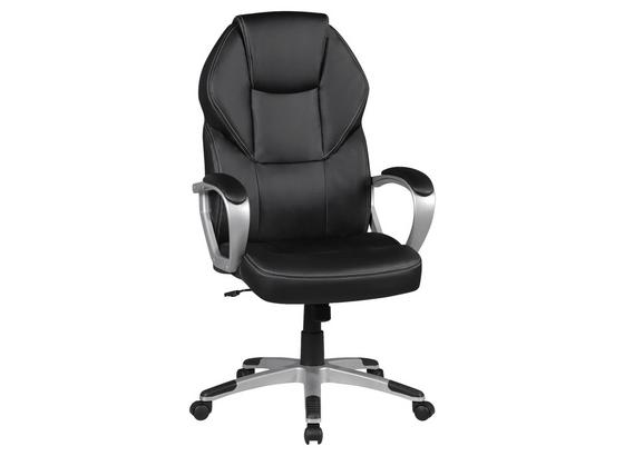 Chefsessel Detroit B: 66 cm Schwarz - Schwarz/Alufarben, KONVENTIONELL, Kunststoff/Textil (66/124/66cm) - Livetastic Chefsessel Detroit B: 66 cm Schwarz - Schwarz/Alufarben, KONVENTIONELL, Kunststoff/Textil (66/124/66cm) - Livetastic