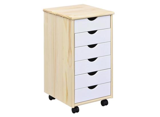 Rollcontainer Albino B: 35 cm Kiefer/Mdf - Weiß/Naturfarben, Basics, Holz/Holzwerkstoff (35/65/40cm) Rollcontainer Albino B: 35 cm Kiefer/Mdf - Weiß/Naturfarben, Basics, Holz/Holzwerkstoff (35/65/40cm)
